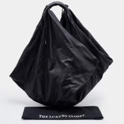 Pre Owned Maison Martin Margiela Black Suede Hobo