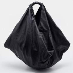 Pre Owned Maison Martin Margiela Black Suede Hobo