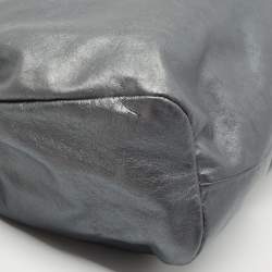 Pre Owned Maison Martin Margiela Silver Leather Shoulder Bag