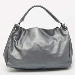 Pre Owned Maison Martin Margiela Silver Leather Shoulder Bag
