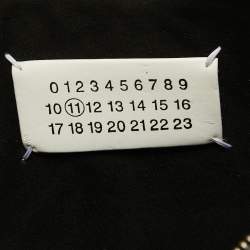 Pre Owned Maison Martin Margiela Black Glitter and Leather Four Stich Clutch