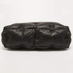 Pre Owned Maison Martin Margiela Black Leather Large Glam Sam Shoulder  Bag