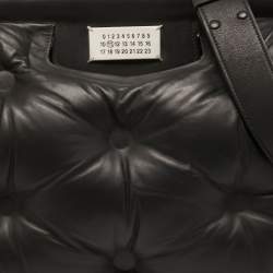 Pre Owned Maison Martin Margiela Black Leather Large Glam Sam Shoulder  Bag