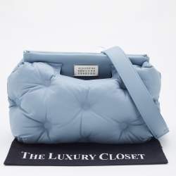 Maison Martin Margiela Blue Leather Glam Sam Shoulder Bag