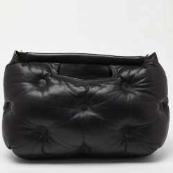 Pre Owned Maison Martin Margiela Black Leather  Glam Sam Bag