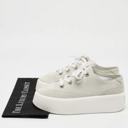 Maison Martin Margiela Grey Suede Tabi Lace Up Sneakers Size 39