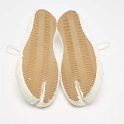 Pre Owned Maison Martin Margiela White  Canvas Tabi Low Top Sneakers Size 41