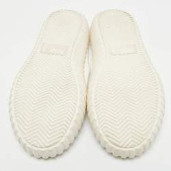 Pre Owned Maison Martin Margiela White Leather Slip On Sneakers Size 36