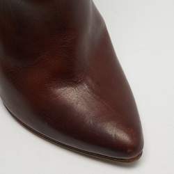 مملوكة مسبقًا Maison Martin Margiela Size 38 Brown Leather Knee Length Boots