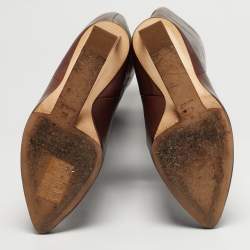 مملوكة مسبقًا Maison Martin Margiela Size 38 Brown Leather Knee Length Boots