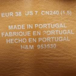 مملوكة مسبقًا Maison Martin Margiela Size 38 Brown Leather Knee Length Boots