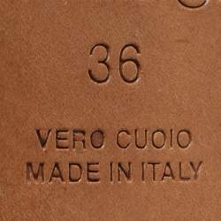 مملوكة مسبقًا Maison Martin Margiela Size 36 Tan Leather Peep Toe Booties