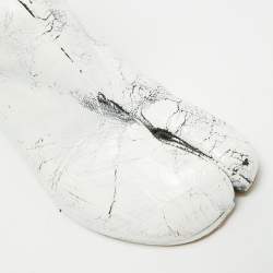 مملوكة مسبقًا حذاء بوت كاحل ميزون مارتن مارجيلا كعب عريض جلد خمري مقاس 39