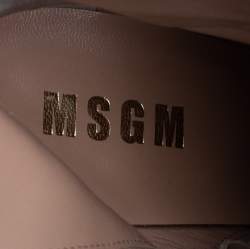 Pre Owned Maison Martin Margiela Black/Red Patent Leather Ankle Boots Size 39