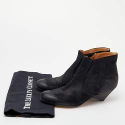 Maison Martin Margiela Black Suede Wedge Boots Size 38