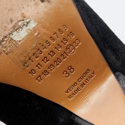 Maison Martin Margiela Black Suede Wedge Boots Size 38