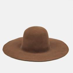 Maison Michel Paris Dusty Beige Felt Trent Hat M