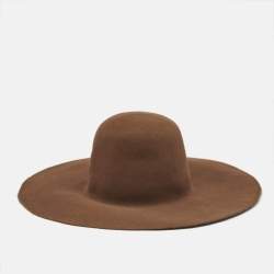 Maison Michel Paris Dusty Beige Felt Trent Hat M