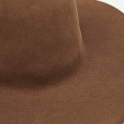 Maison Michel Paris Dusty Beige Felt Trent Hat M