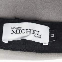 Pre Owned Maison Michel Paris Grey Felt Henrietta Fedora Hat M