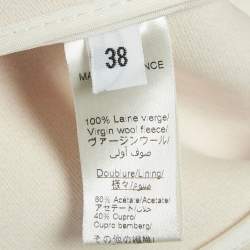 Maison Rabih Kayrouz Beige Wool Slit Detail Overcoat XS