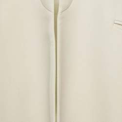 Maison Rabih Kayrouz Beige Wool Slit Detail Overcoat XS