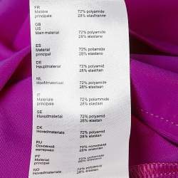 Maje Purple Jersey V-Neck Bodysuit S