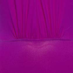 Maje Purple Jersey V-Neck Bodysuit S