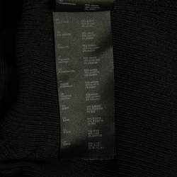 Maje Black Rib Knit Button Detail Flared Short Dress M