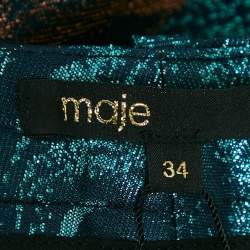Pre Owned Maje Multicolor Lurex Trousers XS