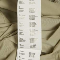 Maje Grey Lurex Plisse Long Dress M