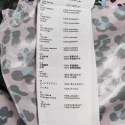 Maje Pink Leopard Print Synthetic Zip-Up Hooded Long Coat S