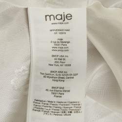 Pre Owned Maje Purple Tweed Jacket XS