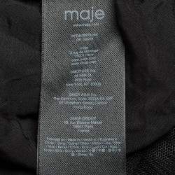 Pre Owned Maje Black Tulle Tiered Midi Skirt S