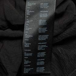 Pre Owned Maje Black Tulle Tiered Midi Skirt S