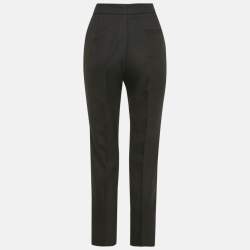 Pre Owned Maje Black Gabardine Tailored Trousers M