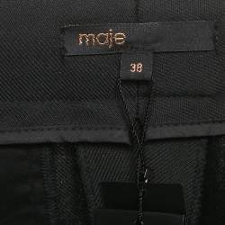 Pre Owned Maje Black Gabardine Tailored Trousers M