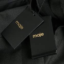 Pre Owned Maje Black Gabardine Tailored Trousers M