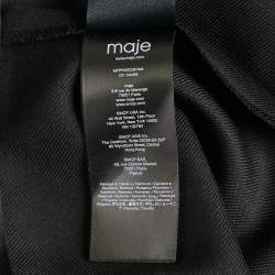 Pre Owned Maje Black Gabardine Tailored Trousers M
