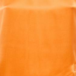 Pre Owned Maje Orange Logo Embroidered Silk T-Shirt S