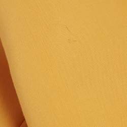 Pre Owned Maje Orange Cotton Embellished Openwork Tailored Dress S