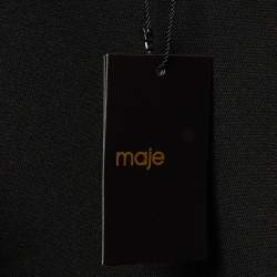 مملوكة مسبقًا تنورة ميديام ماج كريب سوداء جيبا قلم - مقاس متوسط