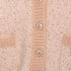 مملوكة مسبقًا ماج كنزة محبوكة وردية مع ترتر متوسط