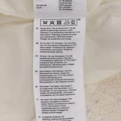 Pre Owned Maje Cream/Silver Tweed Dress M