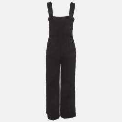 Pre Owned جمبسوت ماجي كريب أسود مقاس متوسط