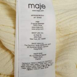 Pre Owned Maje Cream Rib Knit Frilled Rooly Maxi Dress S