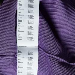 Pre Owned Maje Purple Knit Mock Neck Top S
