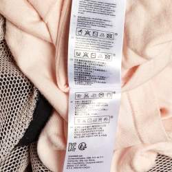 Pre Owned Maje Black Knit & Lace Relane Fit & Flare Dress S