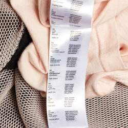 Pre Owned Maje Black Knit & Lace Relane Fit & Flare Dress S