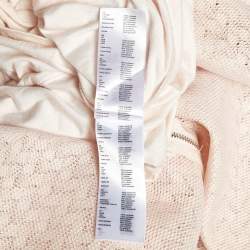 Pre Owned Maje Light Peach Lace Rossignol Pleated Mini Dress M